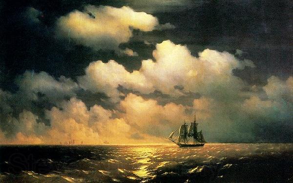Ivan Aivazovsky Constantinovich merkuri Norge oil painting art